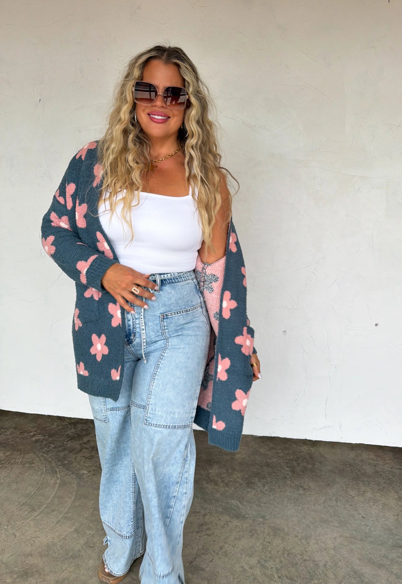 PREORDER Blue Daisy Cloud Cardigan