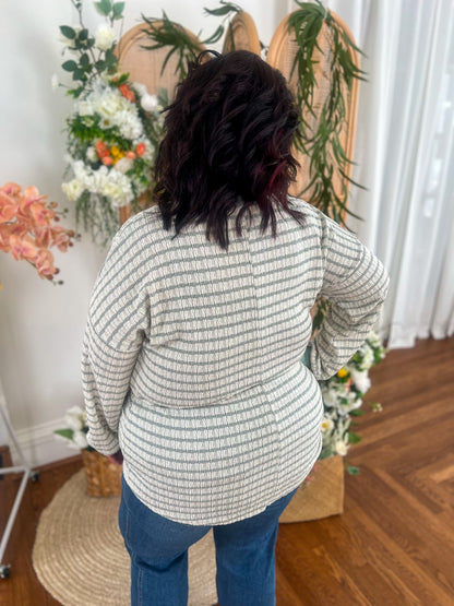 Emily Stripe Top - Mint