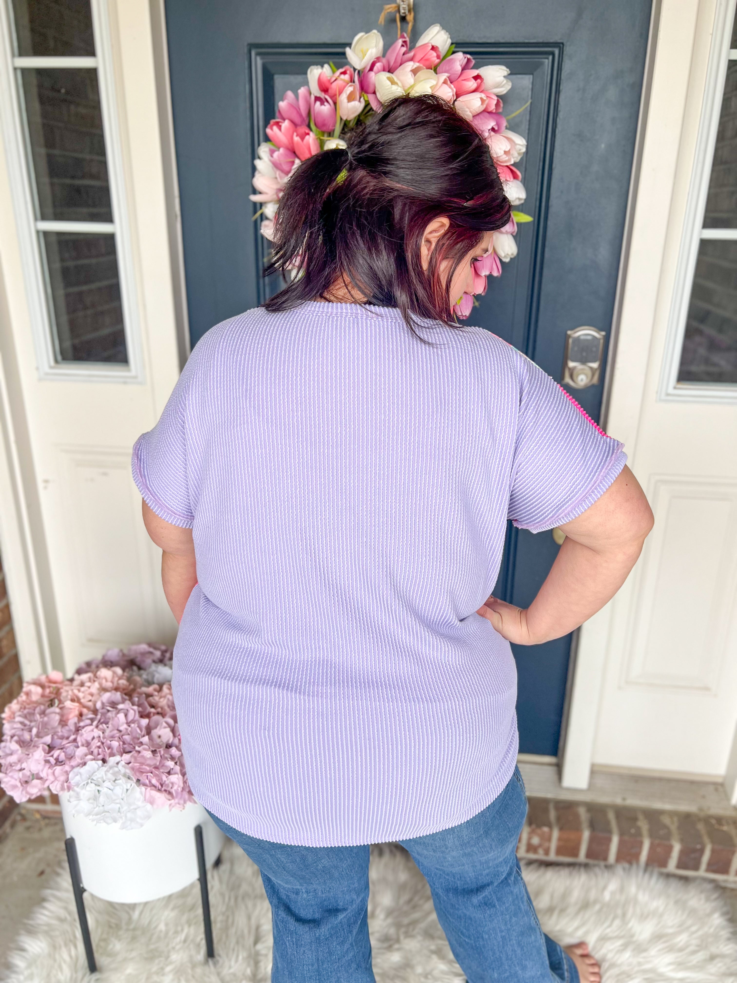 Lila Lavender Bloom Top