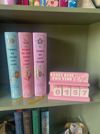 Books Read This Year Tracker - 3 Colors!