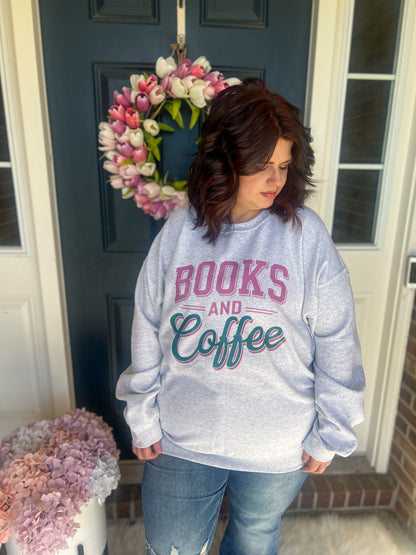 Books and Coffee Tee or Sweatshirt | Made to Order