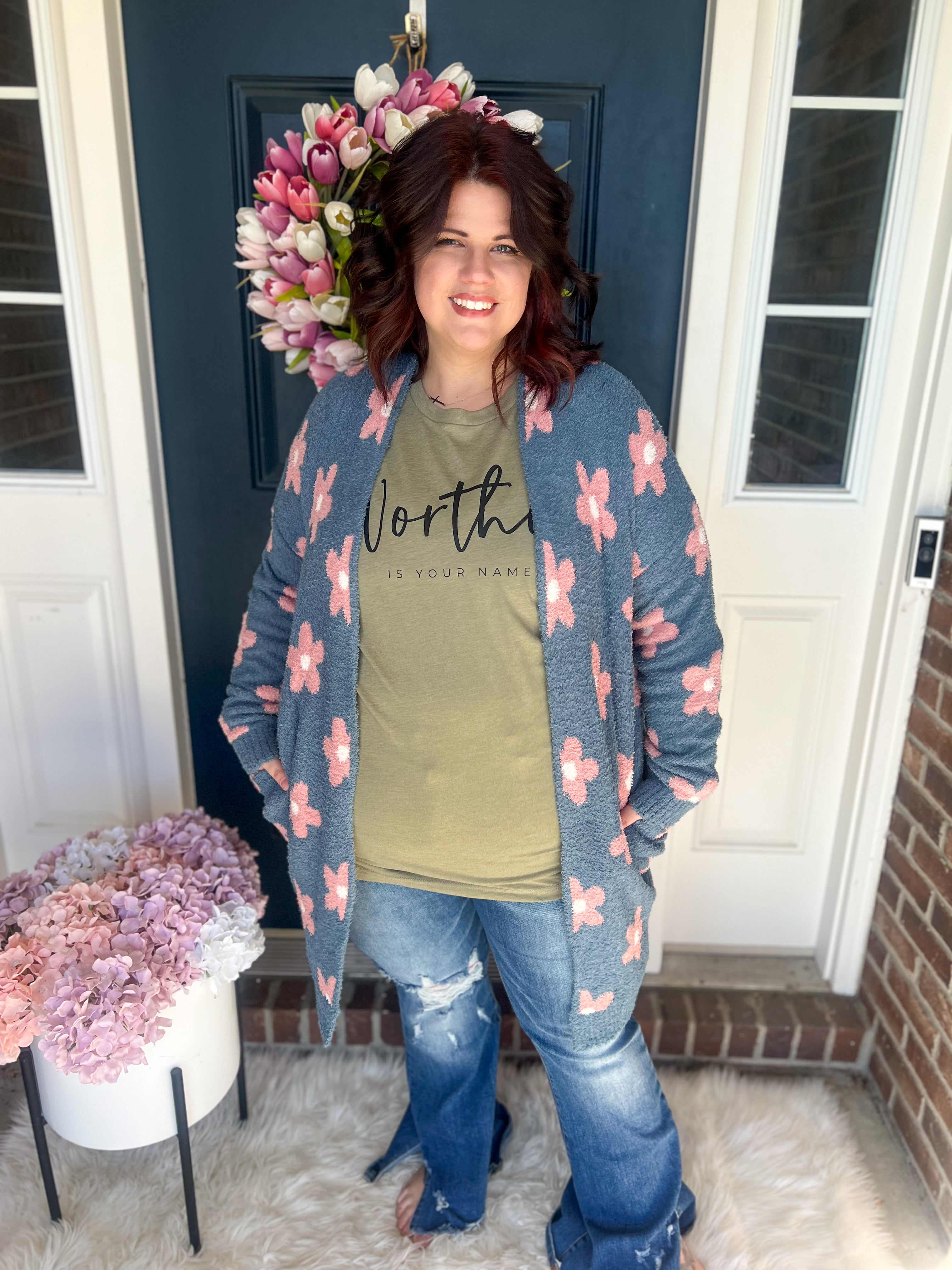 Blue Daisy Cloud Cardigan