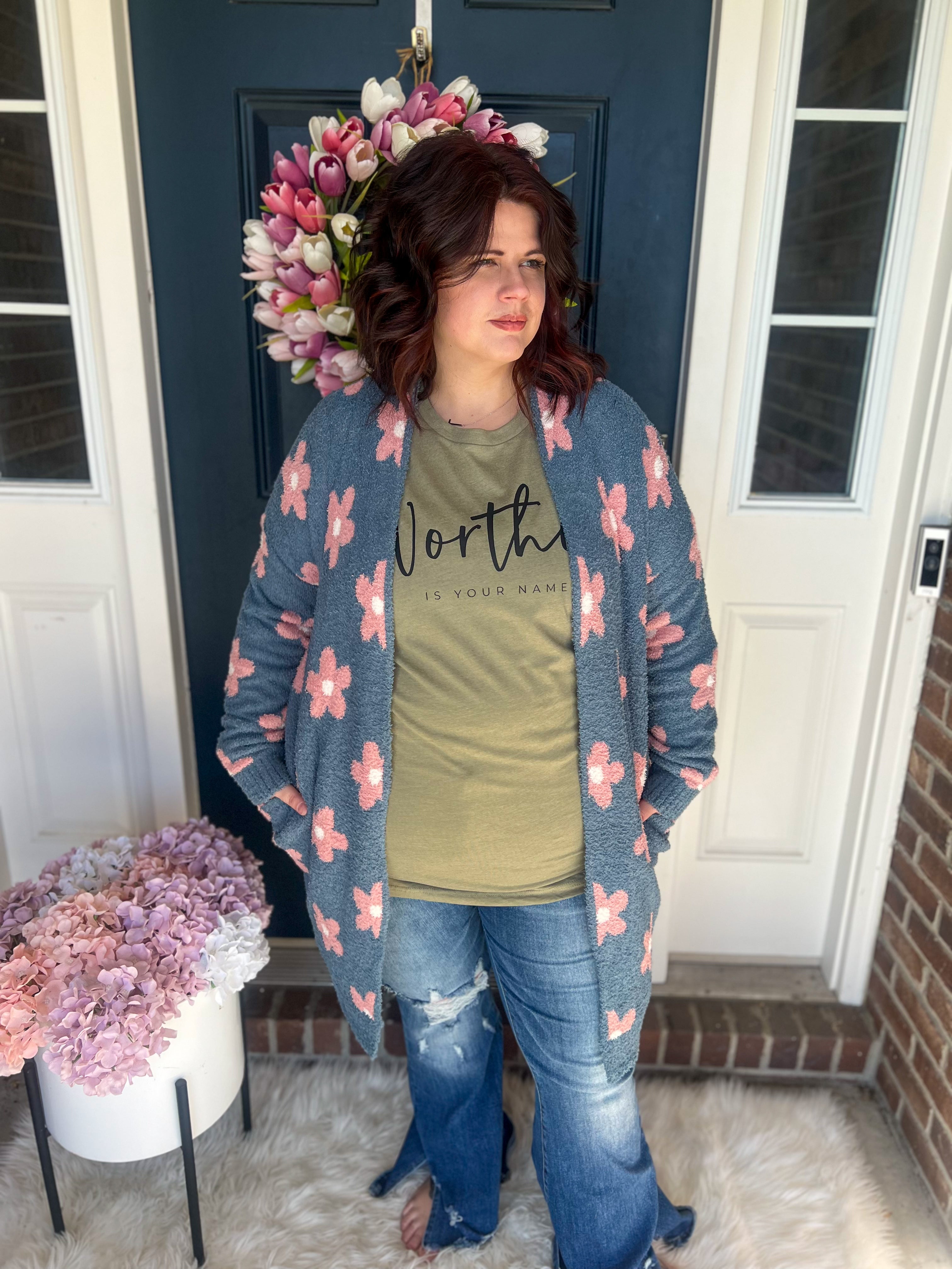 Blue Daisy Cloud Cardigan