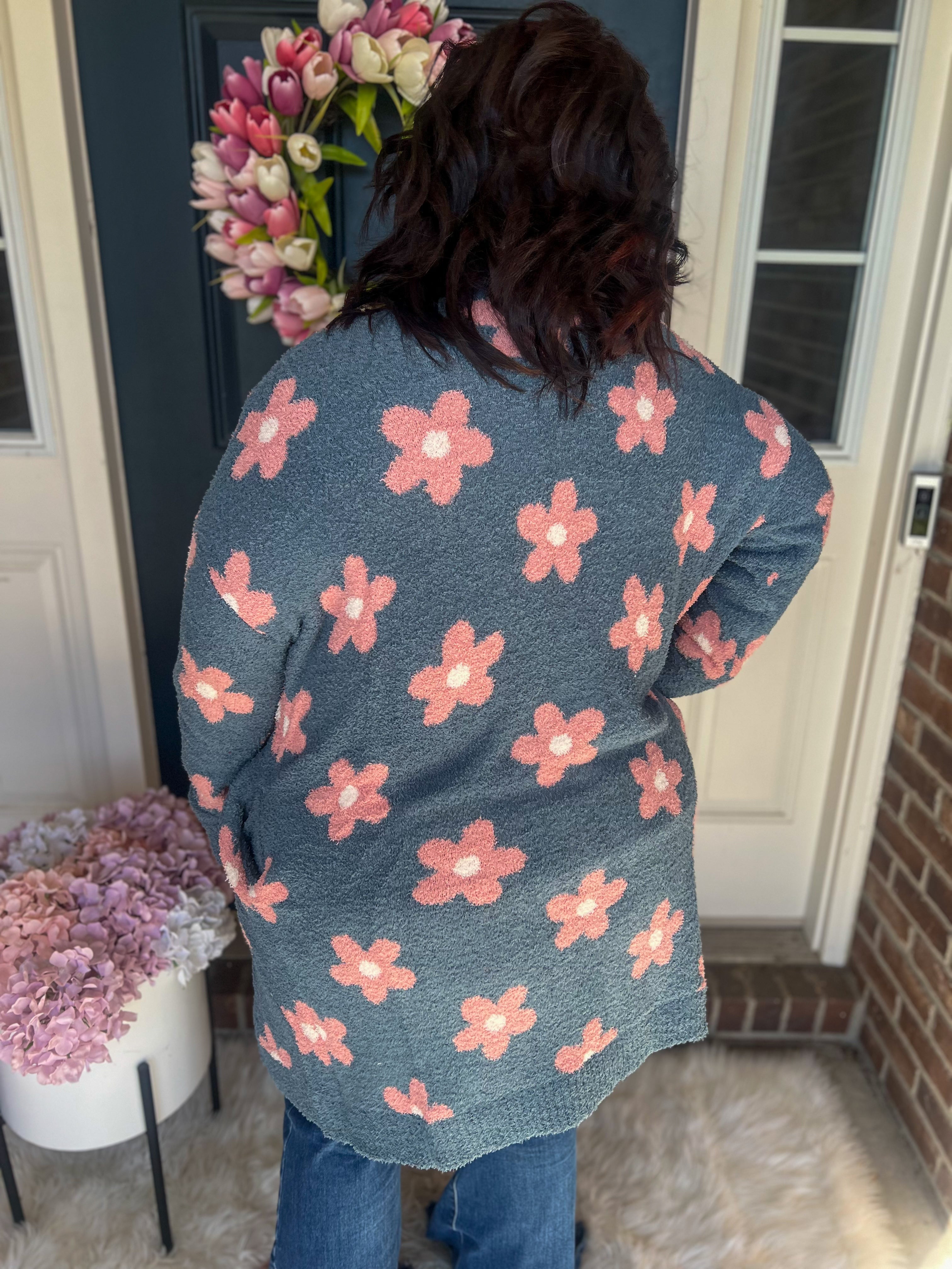 Blue Daisy Cloud Cardigan