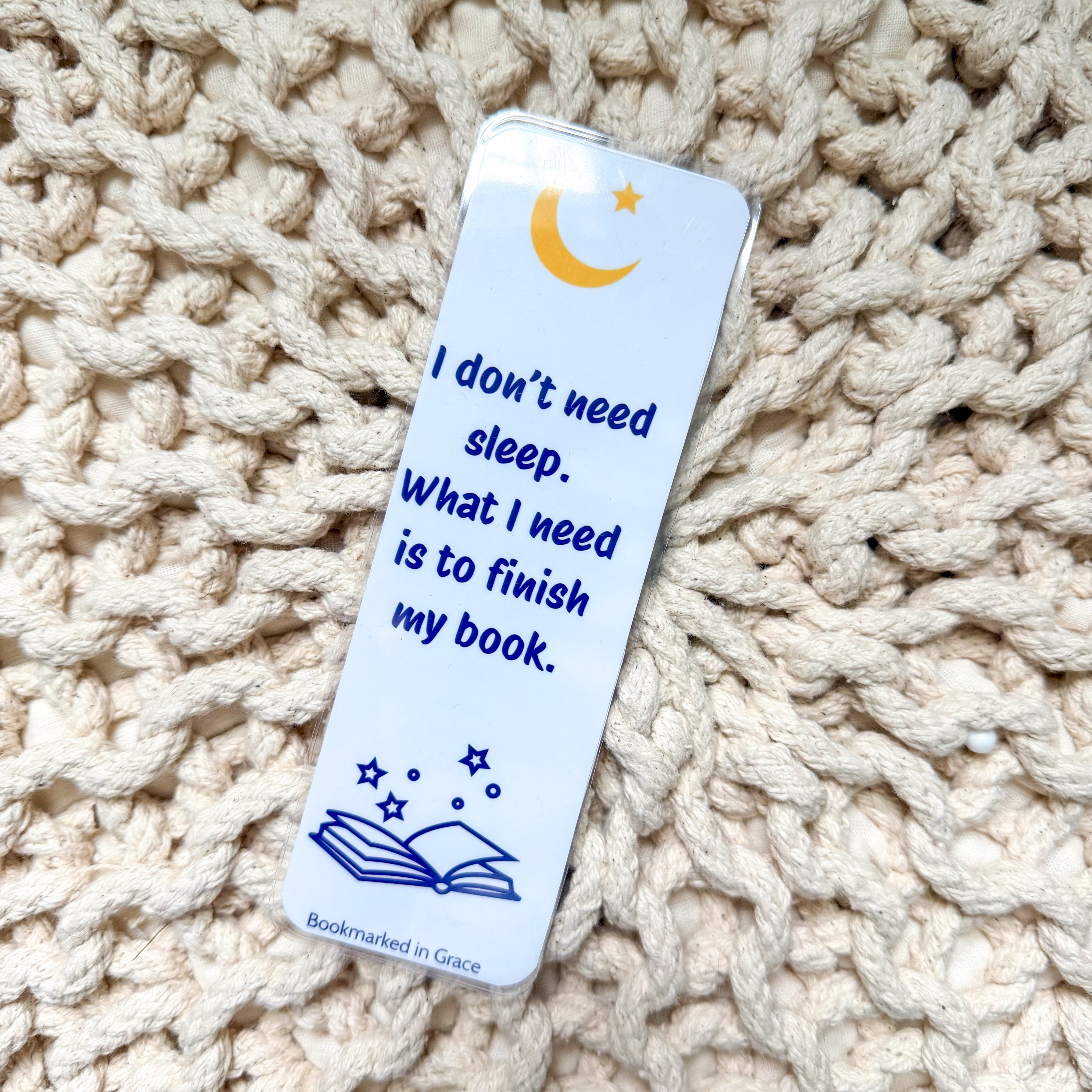I Don't Need Sleep Bookmark