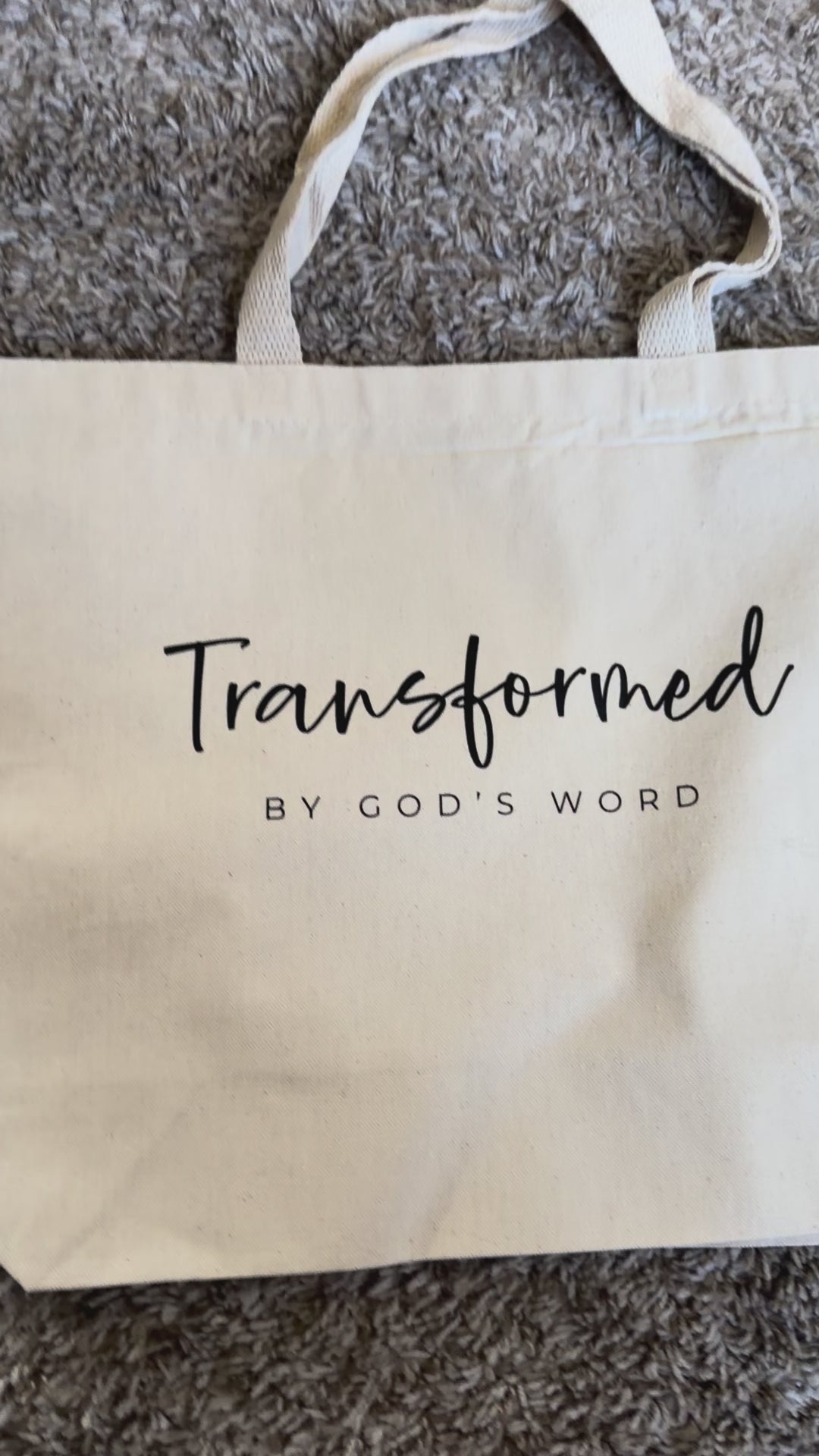 Transformed by God's Word Tote