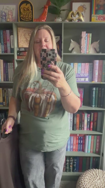 Book Pumpkin Tee or Sweatshirt