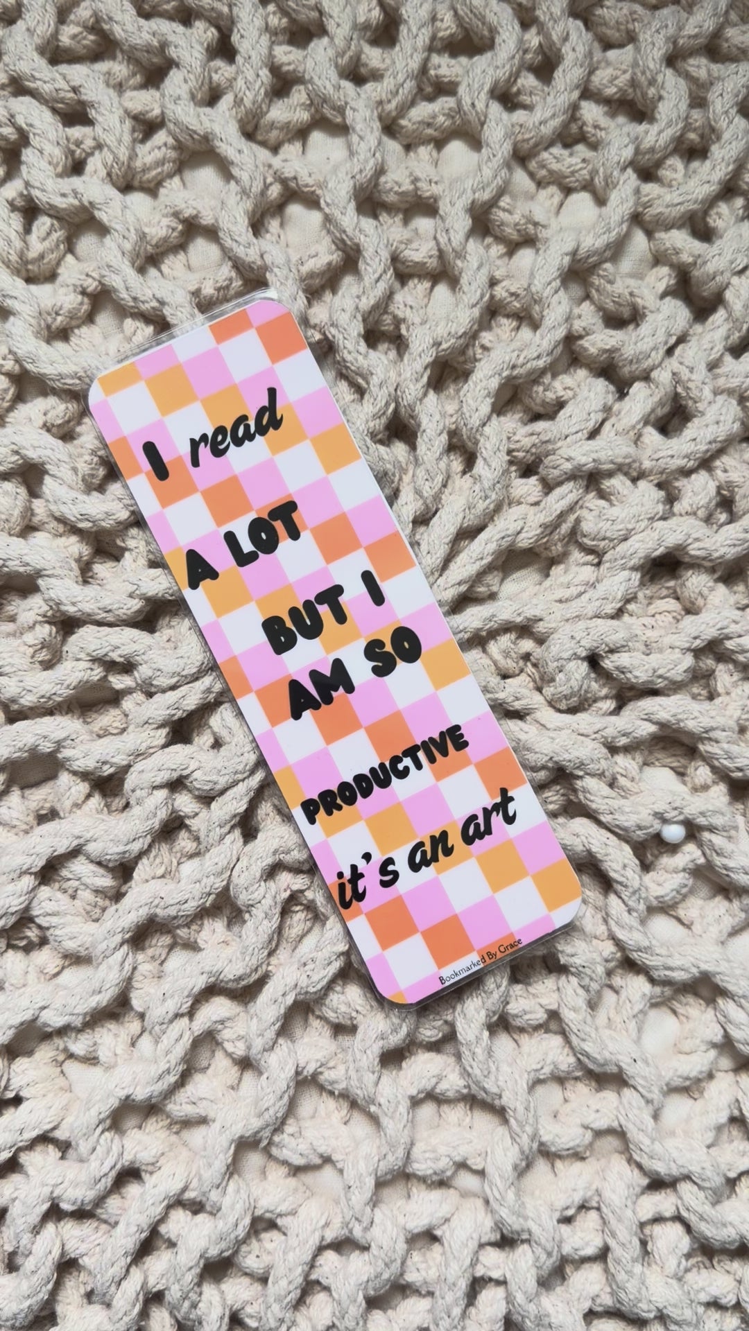 I Read A Lot Bookmark