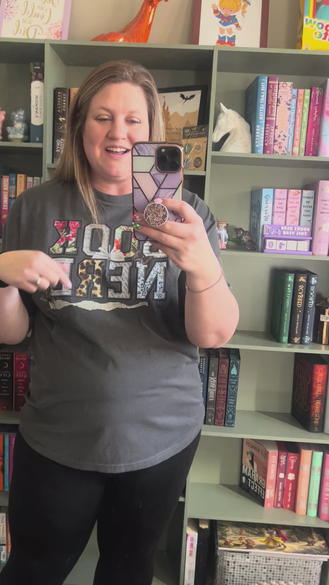 Load video: Book Nerd Tee or Sweatshirt