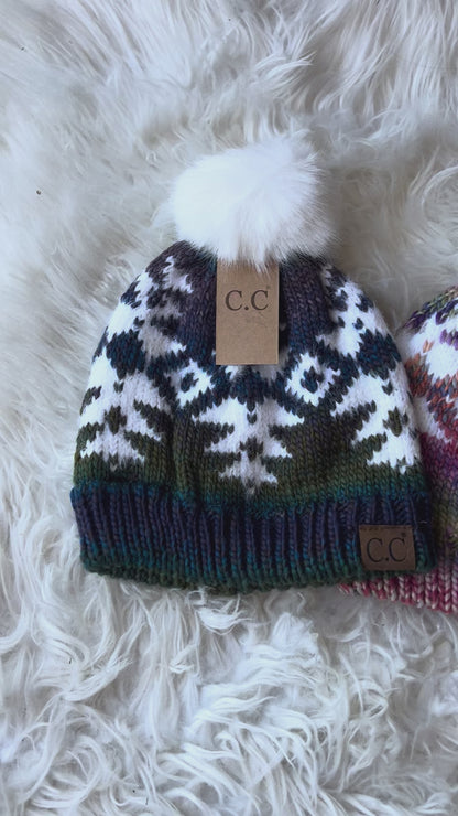CC Aztec Beanies - 3 Colors