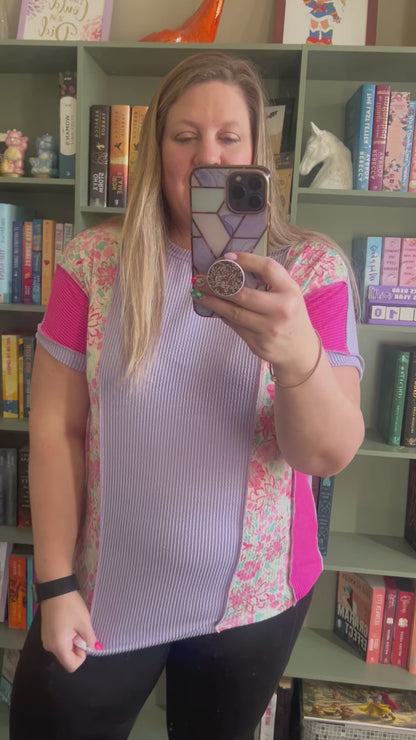 Lila Lavender Bloom Top