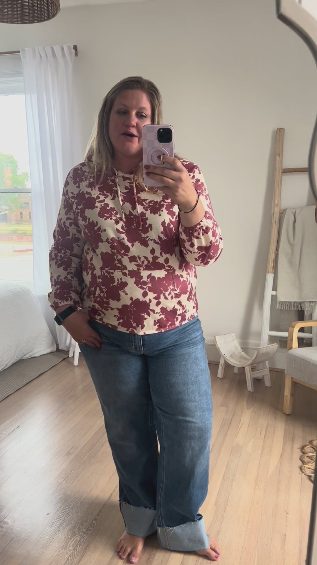 DOORBUSTER Freya Floral Hoodie