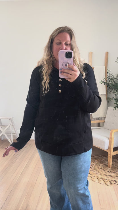 DOORBUSTER Aria Scuba Hoodie - Black