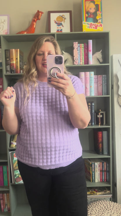 Kelly Knitted Top - Lavender