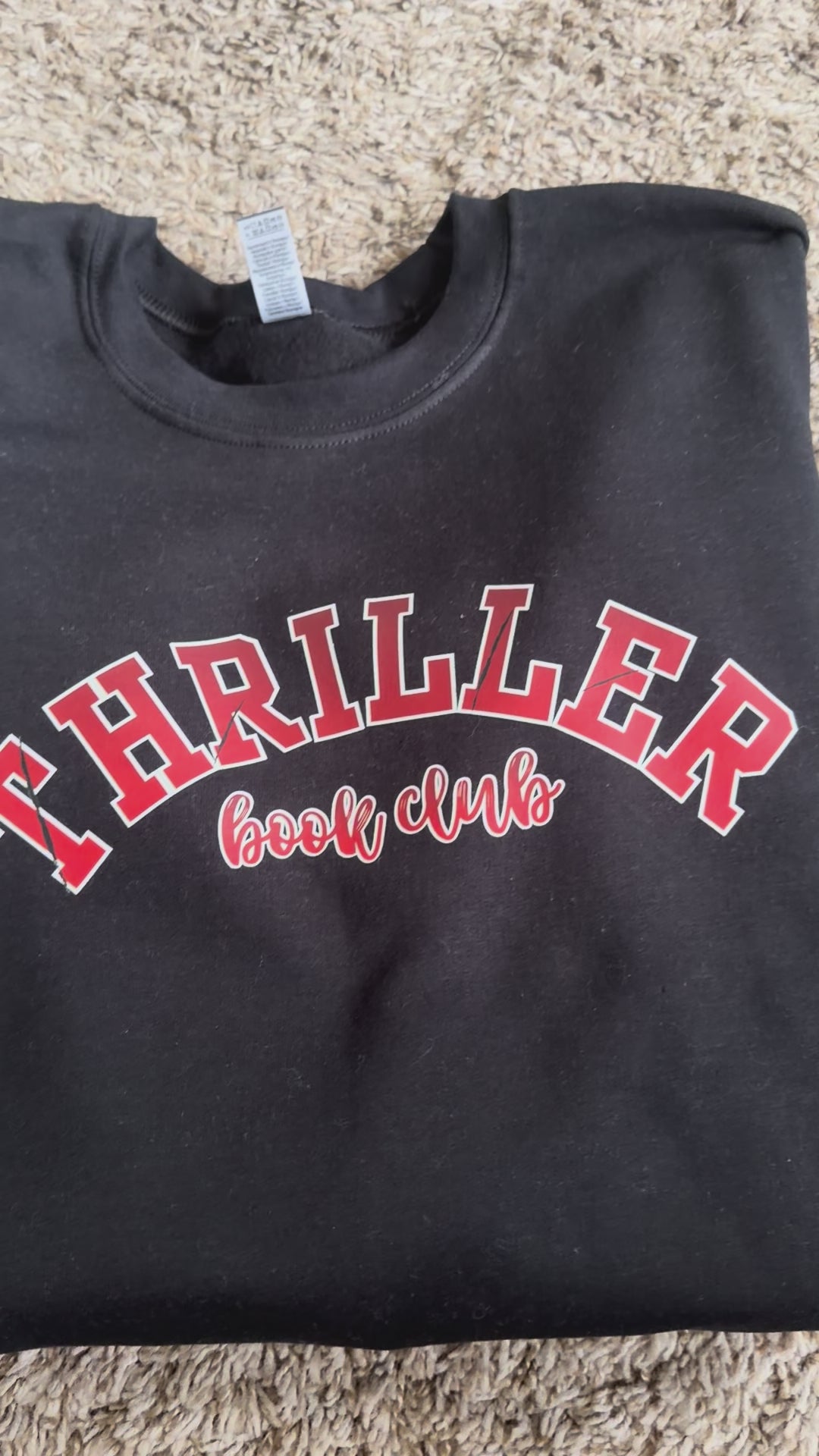 Load video: Thriller Book Club Tee or Sweatshirt