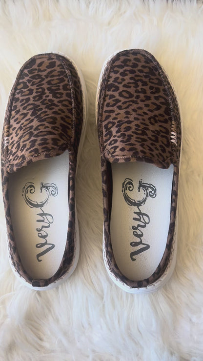 Very G Brisas Slip On Sneakers - Tan Leopard