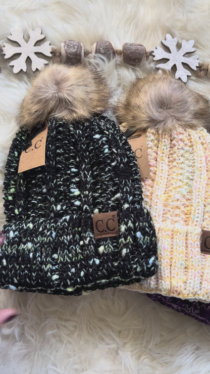 DOORBUSTER CC Fleece Lined Confetti Beanie - 3 Colors!