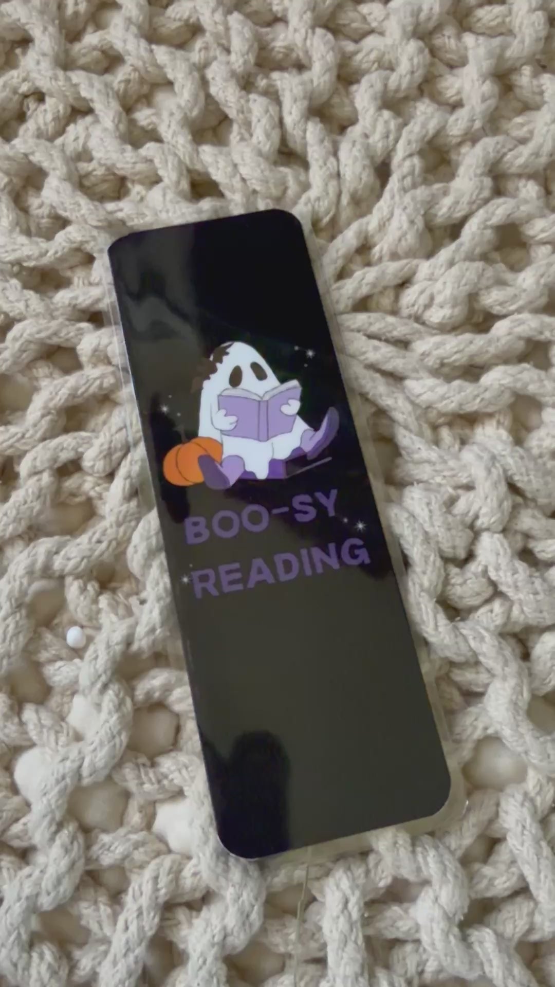 Boo-sy Reading Bookmark
