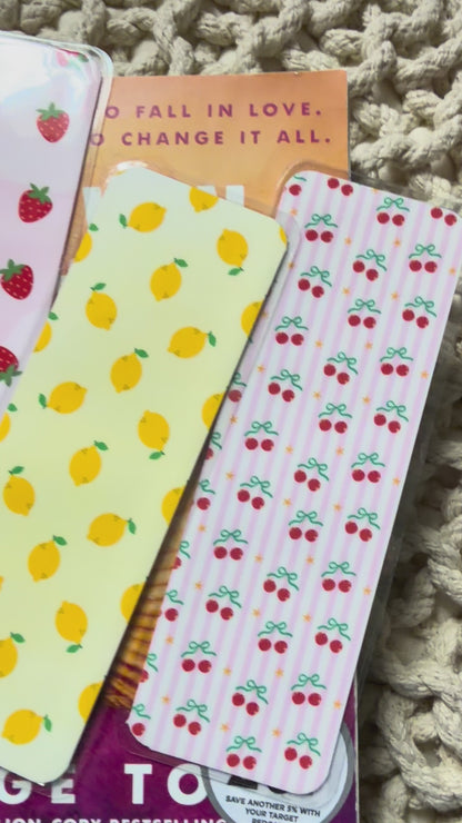 Summer Fruit Bookmark Set