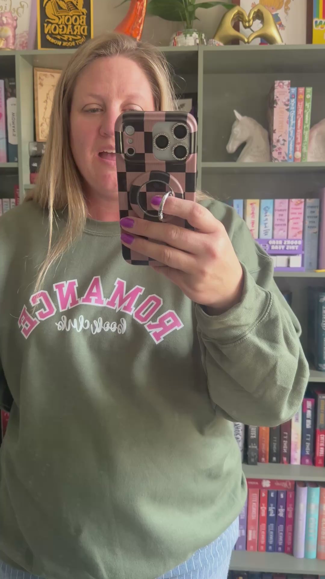 Load video: Romance Book Club Sweatshirt
