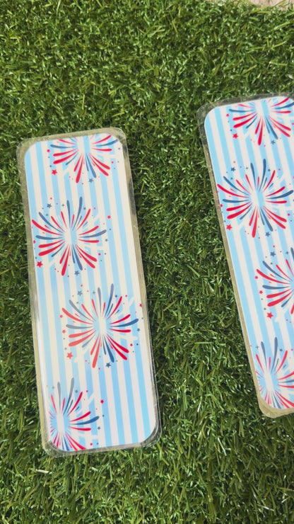 Fireworks and Stripes Bookmark