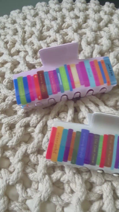 Book Lover Hair Claw Clip